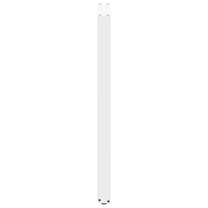 Gambe per tavolo da bar forma U 2 pz bianche 60x(110-111) cm