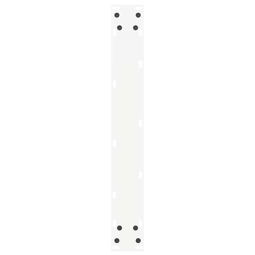 Gambe per tavolo da bar forma U 2 pz bianche 60x(110-111) cm