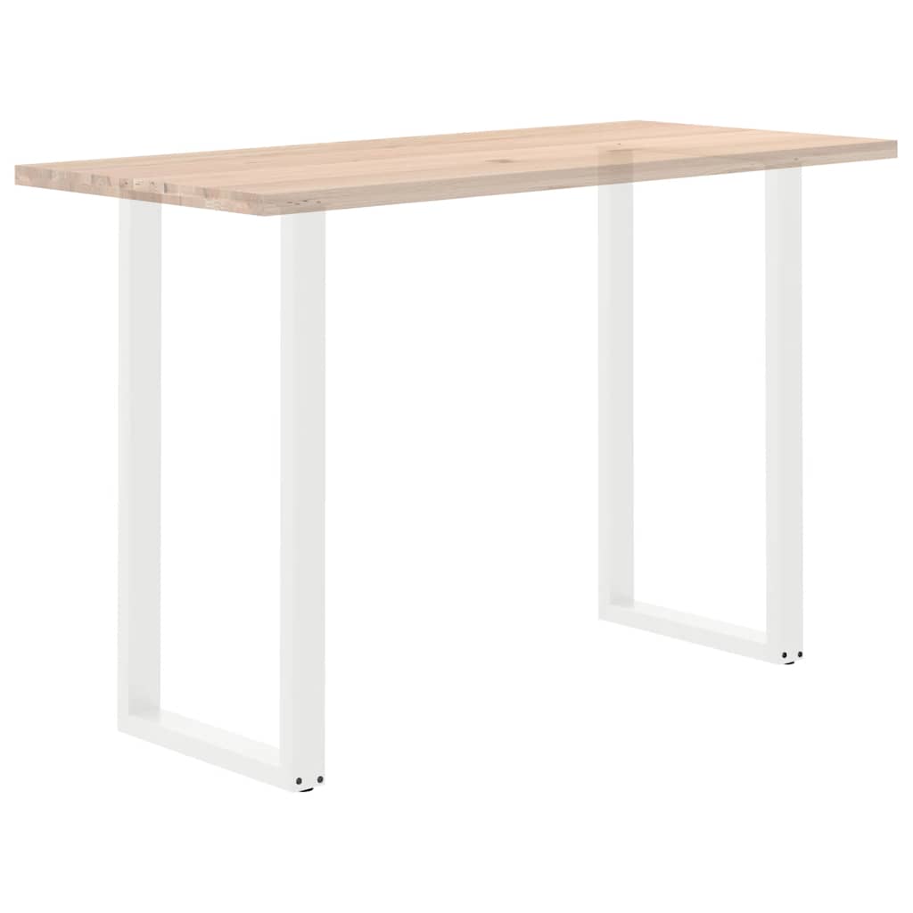 Gambe per tavolo da bar forma U 2 pz bianche 60x(110-111) cm