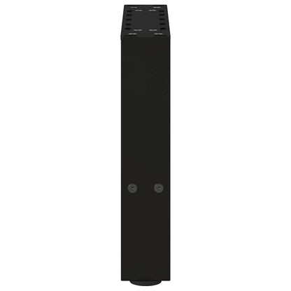 Gambe per Tavolino da Caffè Nero 2 pz 30x(30-31) cm Acciaio - homemem39