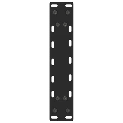 Gambe per Tavolino da Caffè Nero 2 pz 30x(30-31) cm Acciaio - homemem39