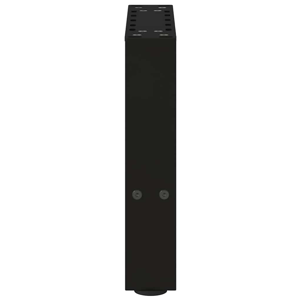 Gambe per Tavolino da Caffè Nero 2 pz 40x(30-31) cm Acciaio - homemem39