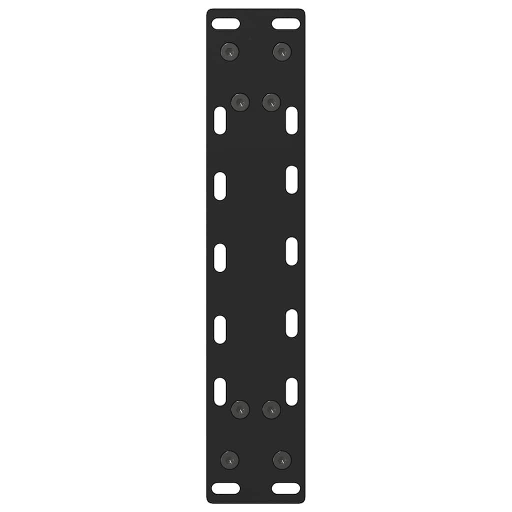 Gambe per Tavolino da Caffè Nero 2 pz 40x(30-31) cm Acciaio - homemem39