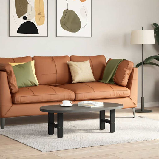 Gambe per Tavolino da Caffè Nero 2 pz 40x(30-31) cm Acciaio - homemem39