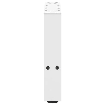 Gambe per Tavolino da Caffè Bianco 2 pz 40x(30-31) cm Acciaio