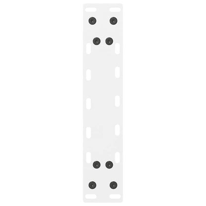 Gambe per Tavolino da Caffè Bianco 2 pz 40x(30-31) cm Acciaio