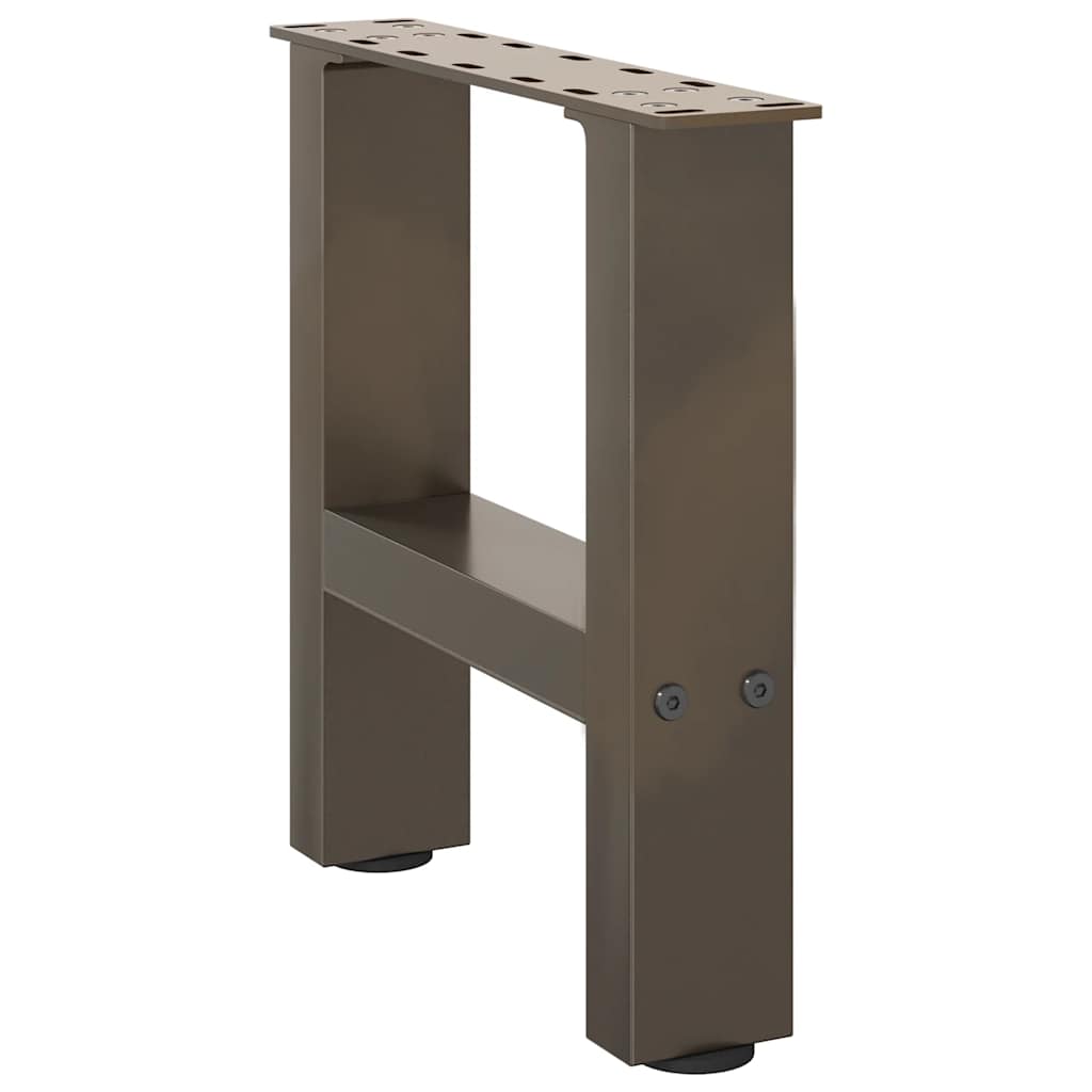 Gambe per Tavolino da Caffè Naturale 2 pz 40x(30-31)cm Acciaio - homemem39