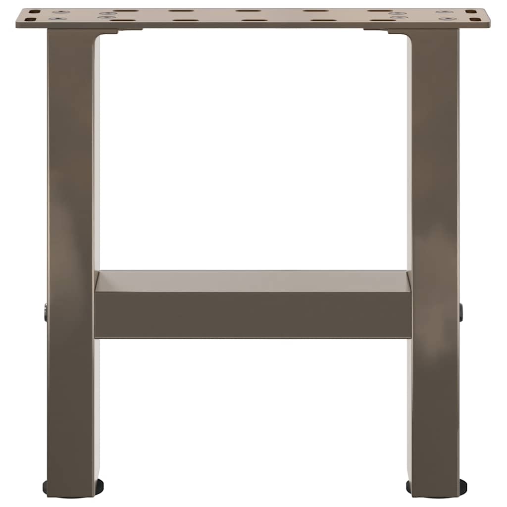 Gambe per Tavolino da Caffè Naturale 2 pz 40x(30-31)cm Acciaio - homemem39