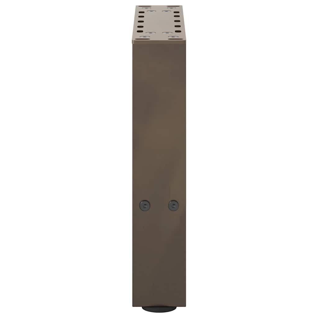 Gambe per Tavolino da Caffè Naturale 2 pz 40x(30-31)cm Acciaio - homemem39