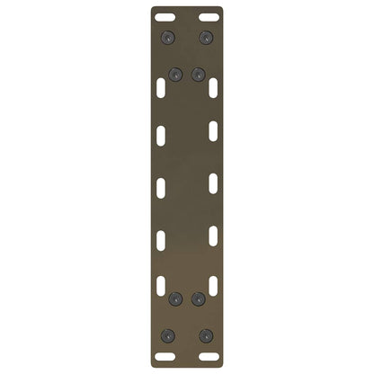 Gambe per Tavolino da Caffè Naturale 2 pz 40x(30-31)cm Acciaio - homemem39