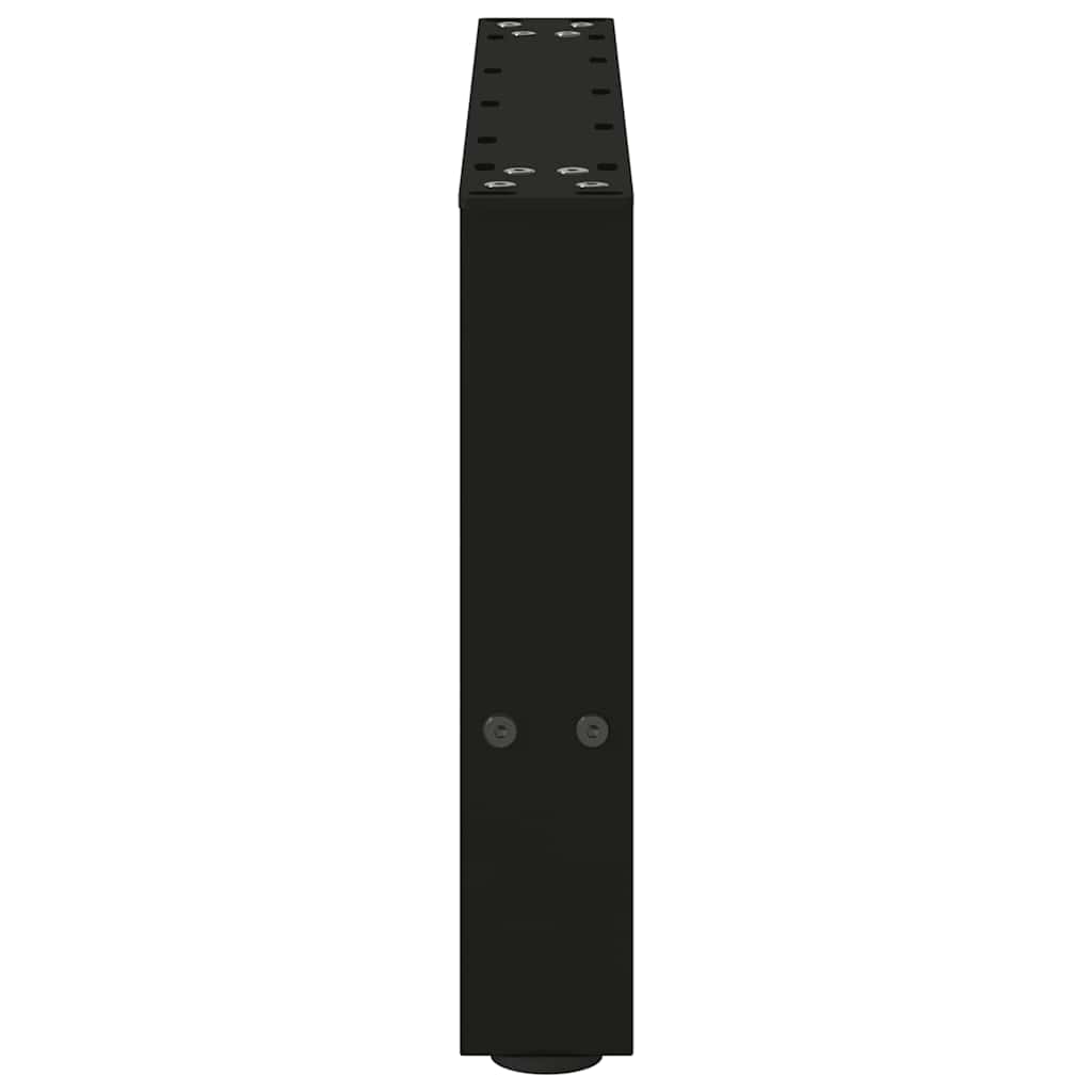 Gambe per Tavolino da Caffè Nero 2 pz 50x(30-31) cm Acciaio - homemem39