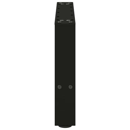 Gambe per Tavolino da Caffè Nero 2 pz 50x(30-31) cm Acciaio - homemem39