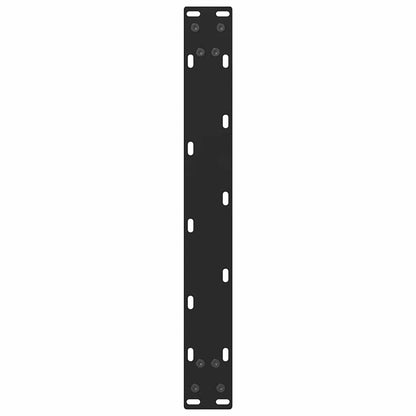 Gambe per Tavolino da Caffè Nero 2 pz 50x(30-31) cm Acciaio - homemem39