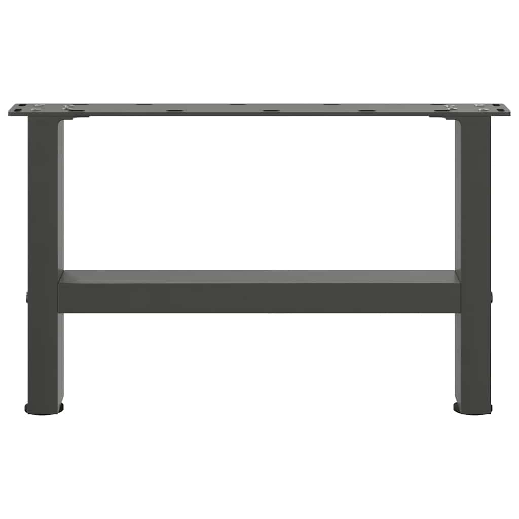 Gambe per Tavolino da Caffè Antracite 2 pz 50x(30-31)cm Acciaio - homemem39