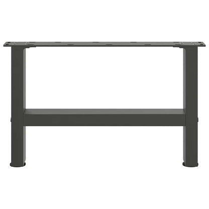 Gambe per Tavolino da Caffè Antracite 2 pz 50x(30-31)cm Acciaio - homemem39