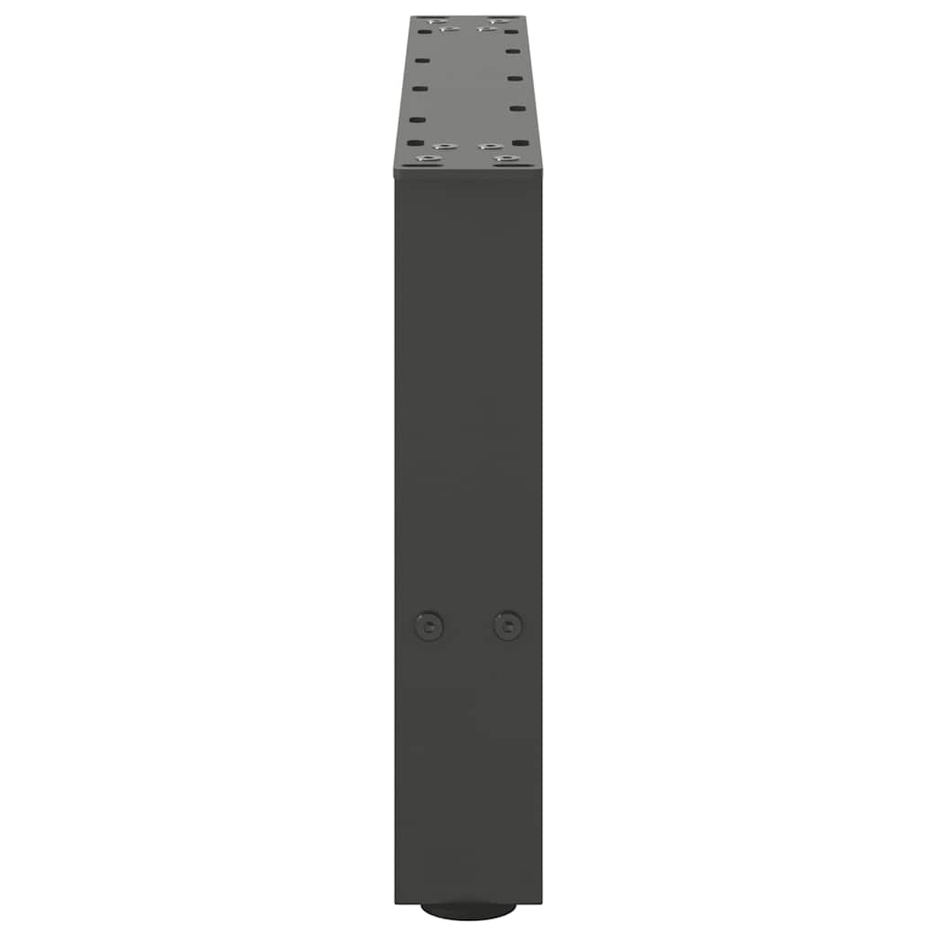 Gambe per Tavolino da Caffè Antracite 2 pz 50x(30-31)cm Acciaio - homemem39