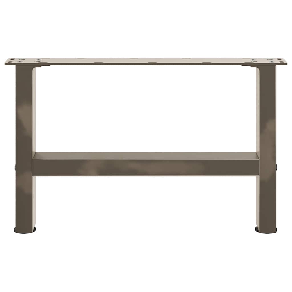 Gambe per Tavolino da Caffè Naturale 2 pz 50x(30-31)cm Acciaio - homemem39