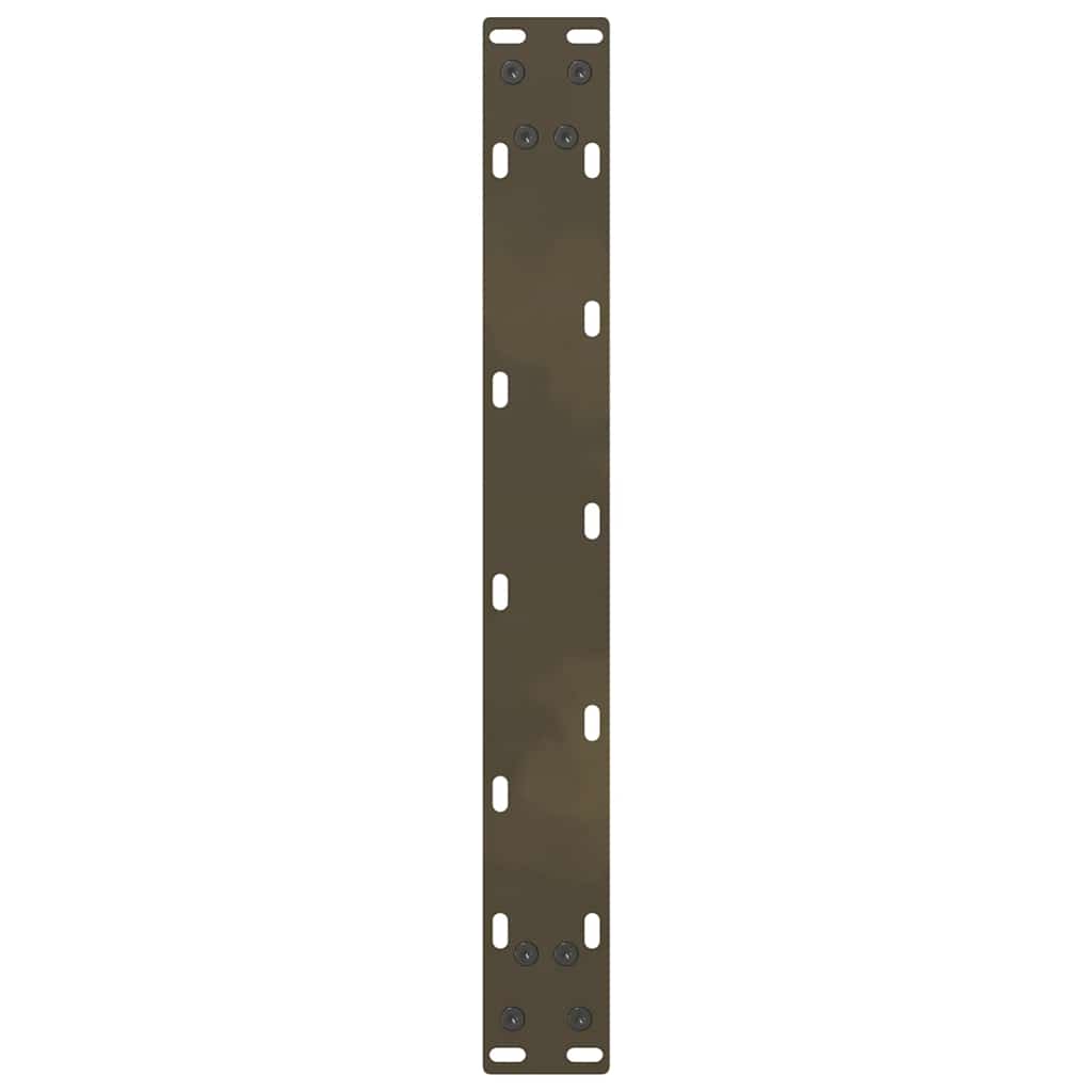 Gambe per Tavolino da Caffè Naturale 2 pz 50x(30-31)cm Acciaio - homemem39