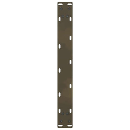 Gambe per Tavolino da Caffè Naturale 2 pz 50x(30-31)cm Acciaio - homemem39