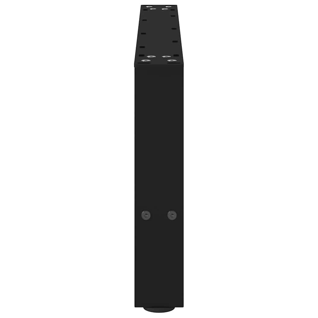 Gambe per Tavolino da Caffè Nero 2 pz 60x(30-31) cm Acciaio - homemem39