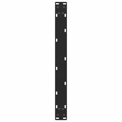 Gambe per Tavolino da Caffè Nero 2 pz 60x(30-31) cm Acciaio - homemem39