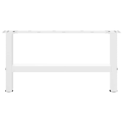 Gambe per Tavolino da Caffè Bianco 2 pz 60x(30-31) cm Acciaio - homemem39