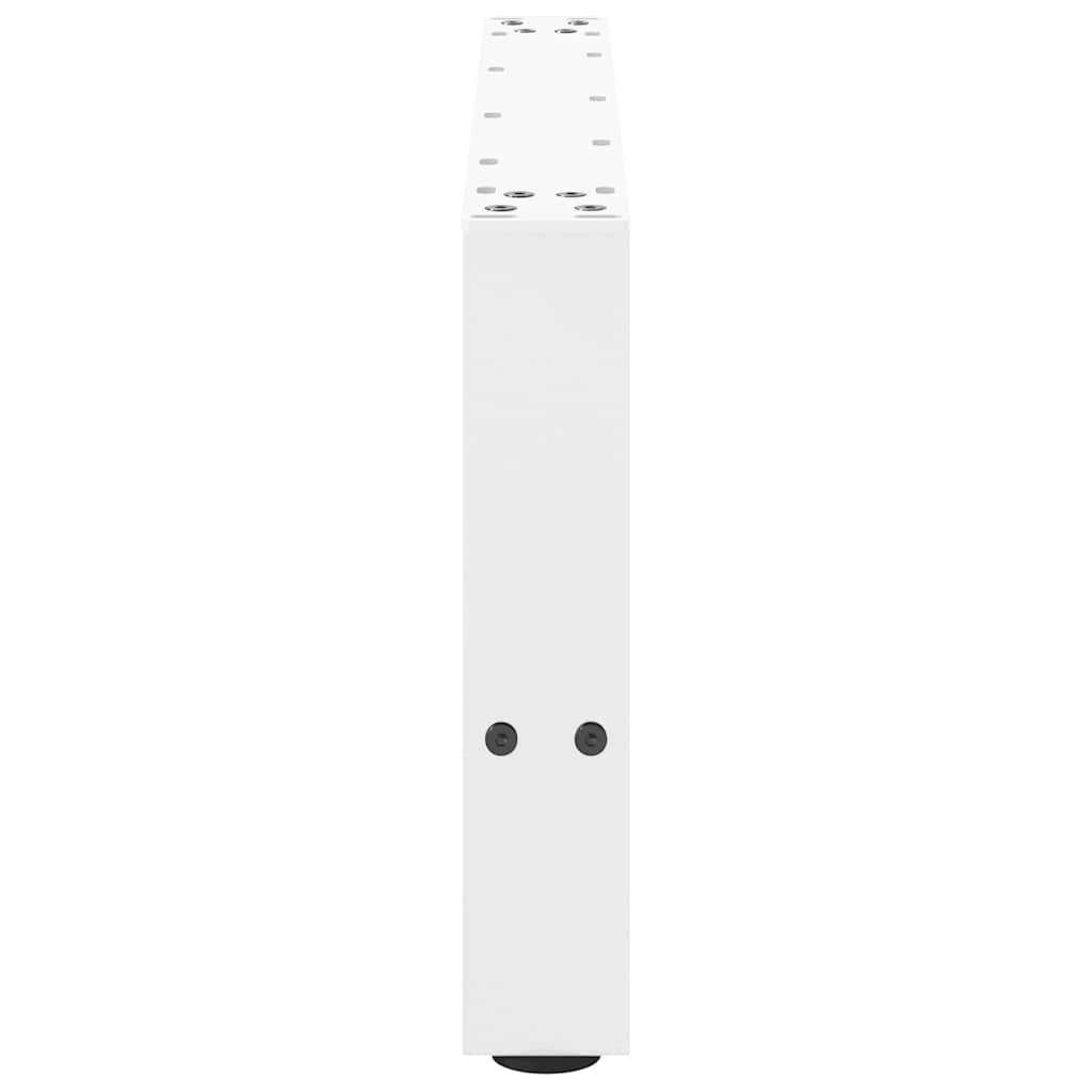Gambe per Tavolino da Caffè Bianco 2 pz 60x(30-31) cm Acciaio - homemem39