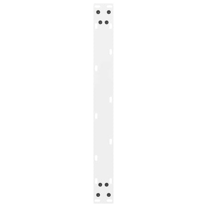 Gambe per Tavolino da Caffè Bianco 2 pz 60x(30-31) cm Acciaio - homemem39