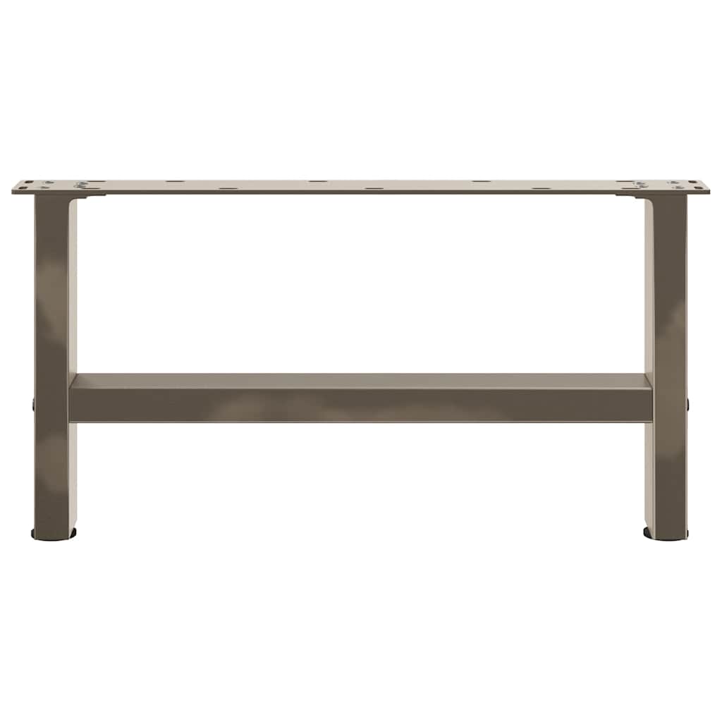 Gambe per Tavolino da Caffè Naturale 2 pz 60x(30-31)cm Acciaio - homemem39