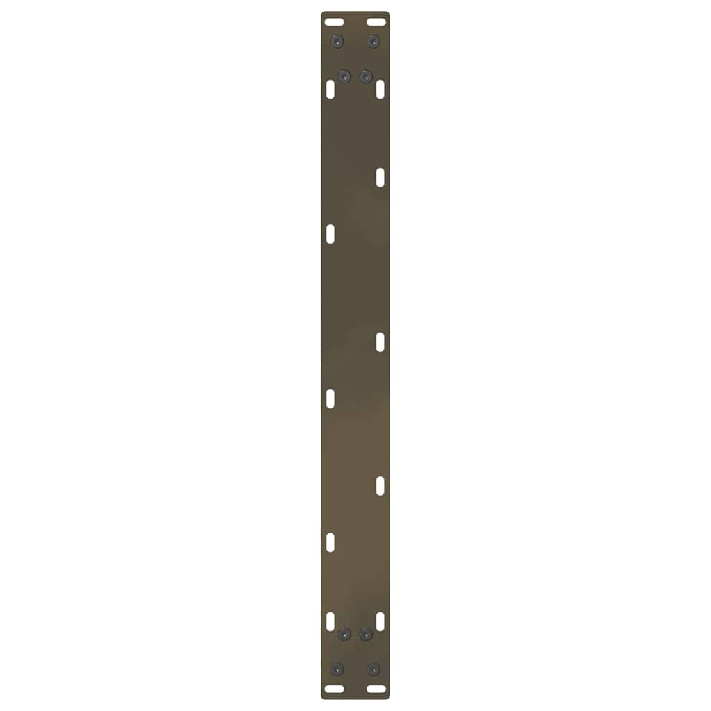 Gambe per Tavolino da Caffè Naturale 2 pz 60x(30-31)cm Acciaio - homemem39