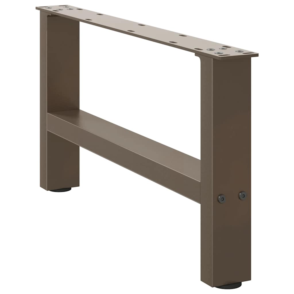 Gambe per Tavolino da Caffè Naturale 2 pz 70x(30-31)cm Acciaio - homemem39
