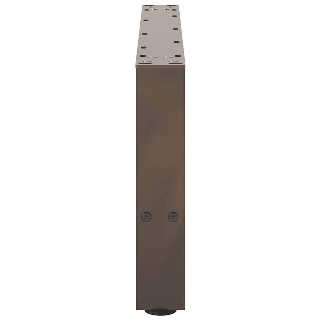 Gambe per Tavolino da Caffè Naturale 2 pz 70x(30-31)cm Acciaio - homemem39
