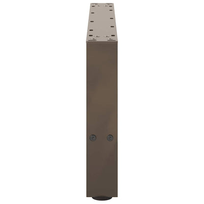 Gambe per Tavolino da Caffè Naturale 2 pz 70x(30-31)cm Acciaio - homemem39