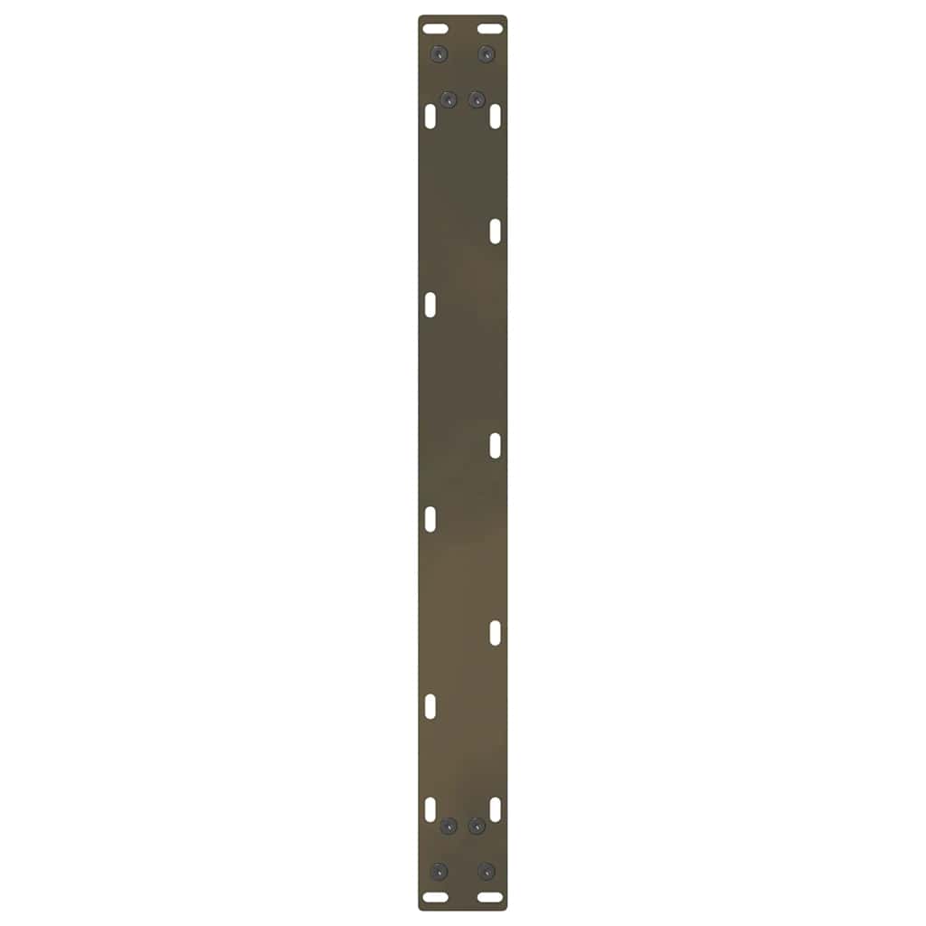 Gambe per Tavolino da Caffè Naturale 2 pz 70x(30-31)cm Acciaio - homemem39