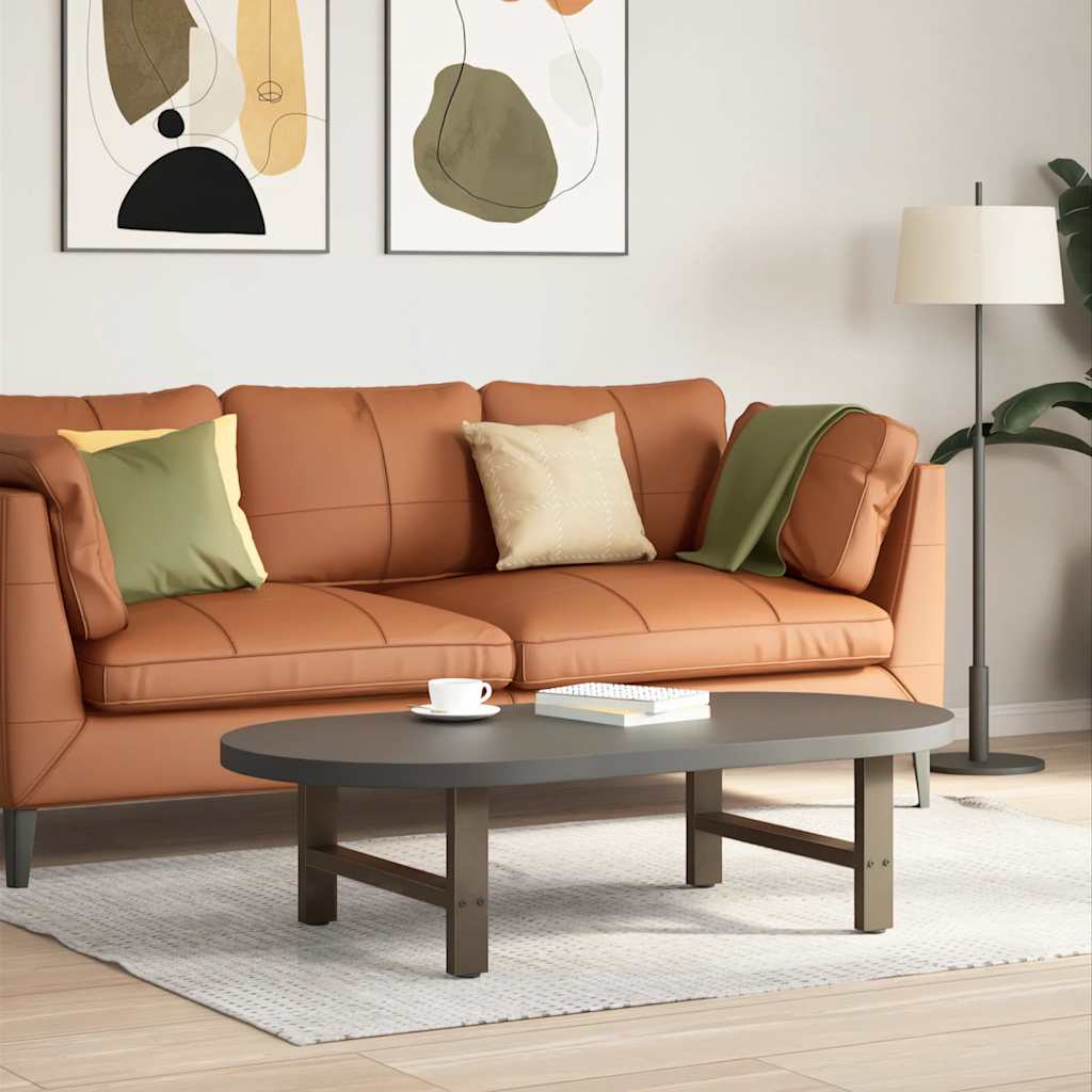 Gambe per Tavolino da Caffè Naturale 2 pz 70x(30-31)cm Acciaio - homemem39