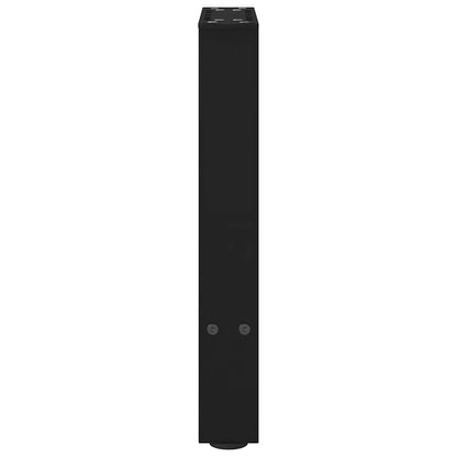 Gambe per Tavolino Nero 2 pz 28x(42-43) cm Acciaio - homemem39