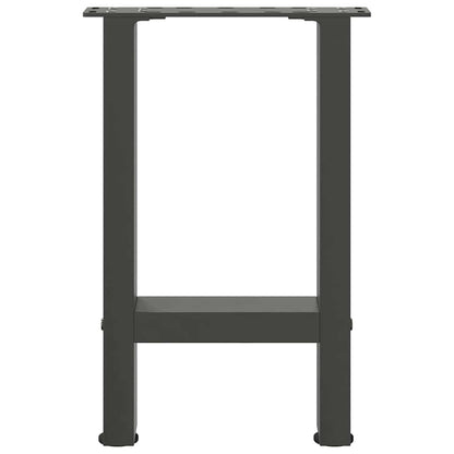 Gambe per Tavolino da Caffè Antracite 2 pz 28x(42-43)cm Acciaio