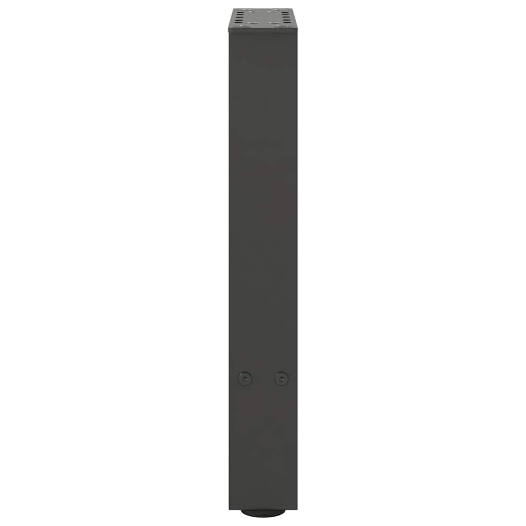 Gambe per Tavolino da Caffè Antracite 2 pz 28x(42-43)cm Acciaio
