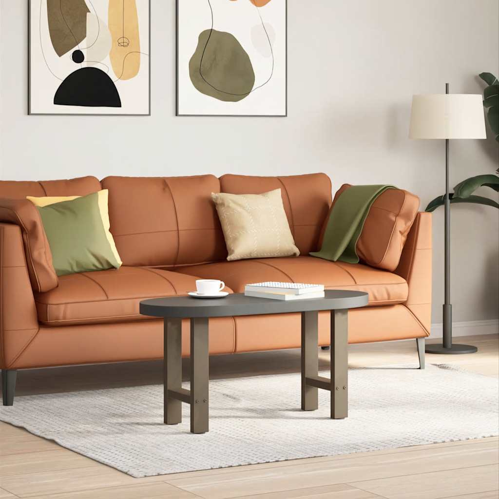 Gambe per Tavolino Naturale 2 pz 28x(42-43) cm Acciaio - homemem39