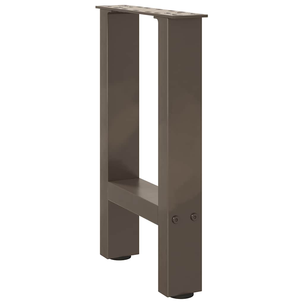Gambe per Tavolino Naturale 2 pz 28x(42-43) cm Acciaio - homemem39