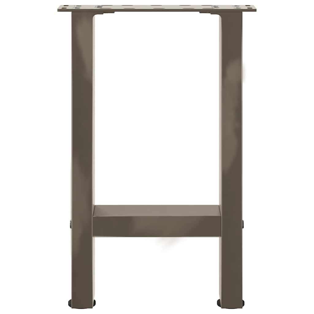 Gambe per Tavolino Naturale 2 pz 28x(42-43) cm Acciaio - homemem39