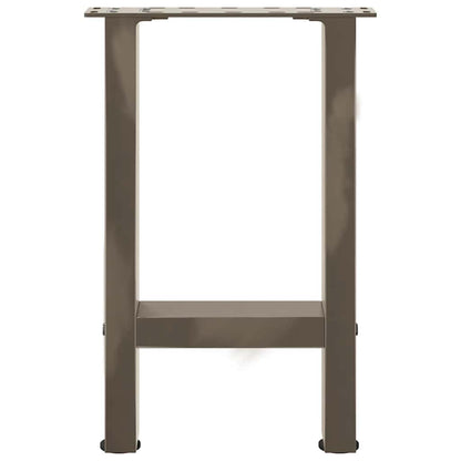 Gambe per Tavolino da Caffè Naturale 2 pz 28x(42-43) cm Acciaio