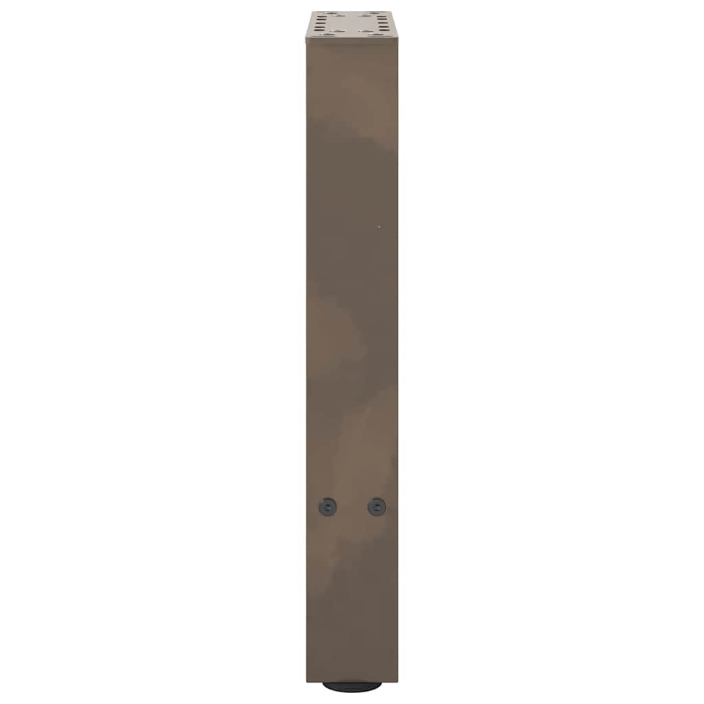 Gambe per Tavolino Naturale 2 pz 28x(42-43) cm Acciaio - homemem39