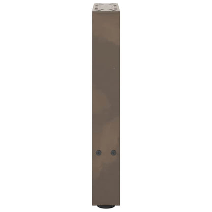 Gambe per Tavolino Naturale 2 pz 28x(42-43) cm Acciaio - homemem39