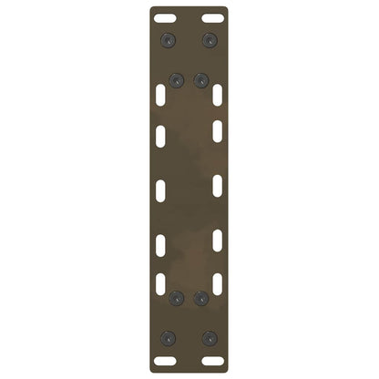 Gambe per Tavolino da Caffè Naturale 2 pz 28x(42-43) cm Acciaio