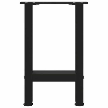 Gambe per Tavolino Nero 2 pz 38x(42-43) cm Acciaio - homemem39