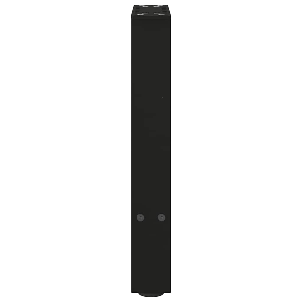 Gambe per Tavolino Nero 2 pz 38x(42-43) cm Acciaio - homemem39