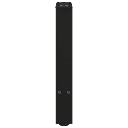 Gambe per Tavolino Nero 2 pz 38x(42-43) cm Acciaio - homemem39