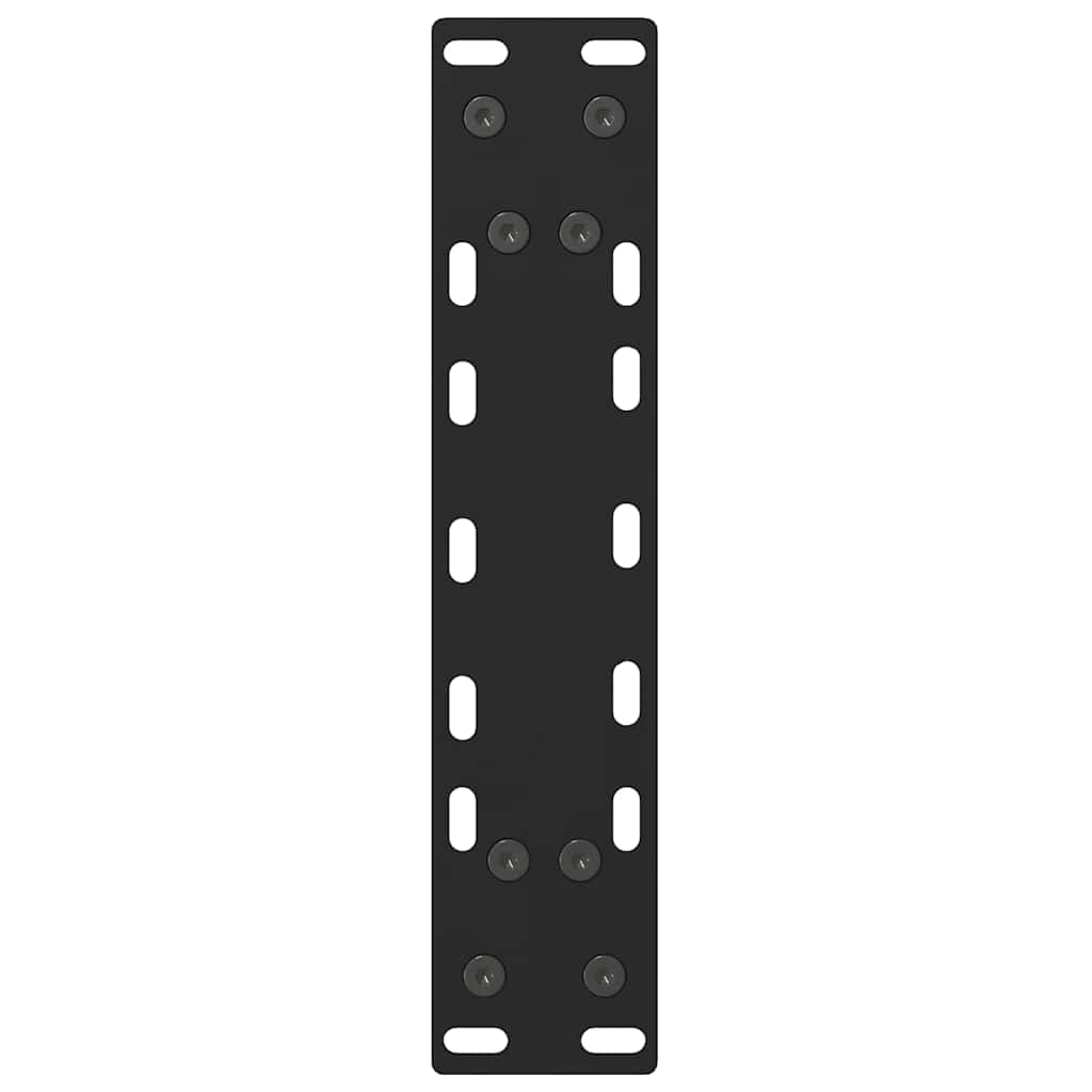 Gambe per Tavolino Nero 2 pz 38x(42-43) cm Acciaio - homemem39