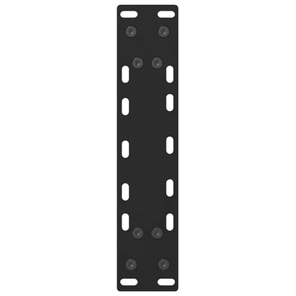 Gambe per Tavolino Nero 2 pz 38x(42-43) cm Acciaio - homemem39